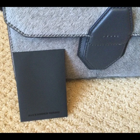 Alexander Wang rare Racketeer gray calf hair bag - Picture 11 of 15